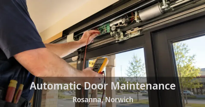 Automatic Door Maintenance Rosanna, Norwich - ON