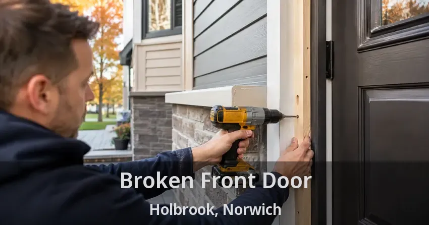 Broken Front Door Holbrook, Norwich - ON