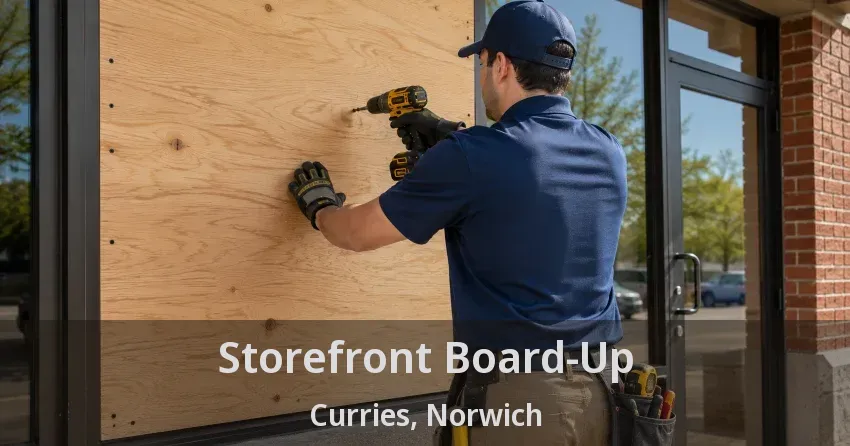 Storefront Board-Up Curries, Norwich - ON