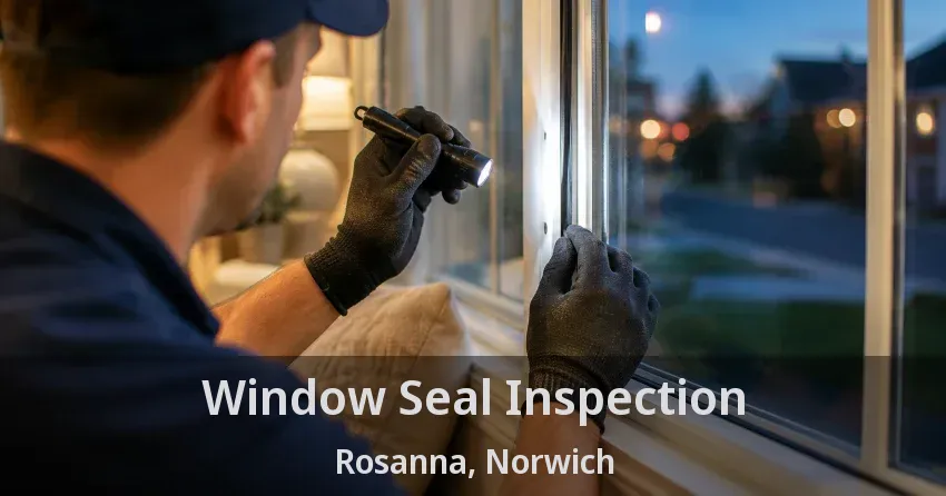 Window Seal Inspection Rosanna, Norwich - ON