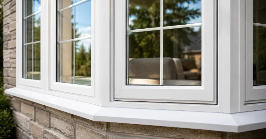 bay window alcove seating area in a living room in Norwich