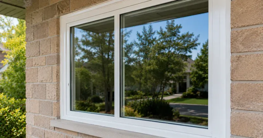 technician installing new insulated glass unit in window frame in Beaconsfield, Norwich