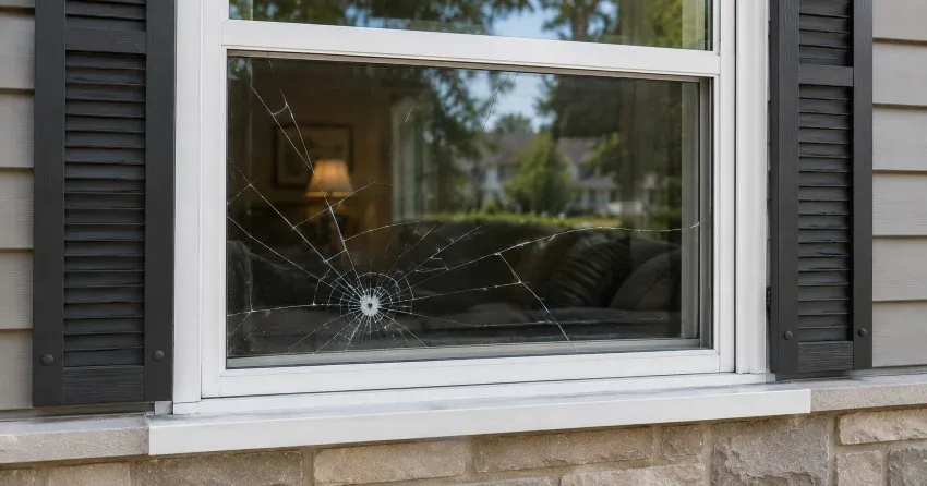 technician measuring window opening for emergency glass replacement Holbrook, Norwich
